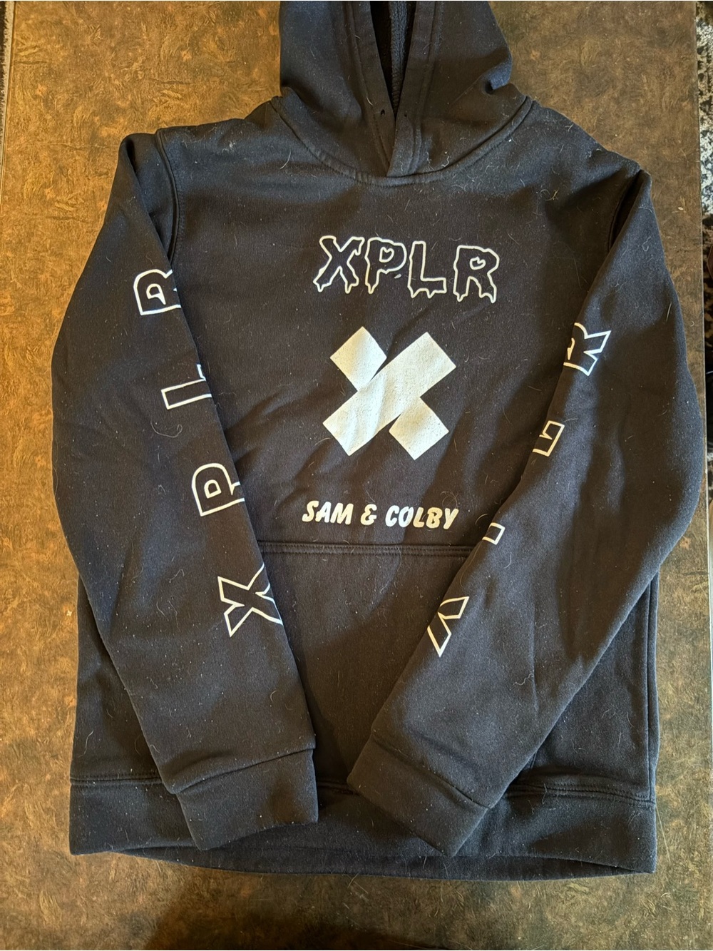 XPLR Black Graphic Hoodie